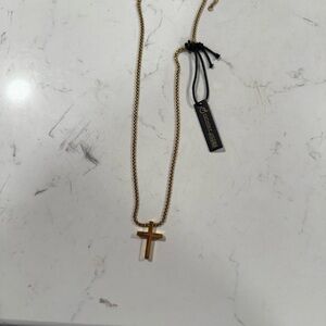 Anthony Jacobs STAINLESS STEEL 23” Gold Chain Necklace